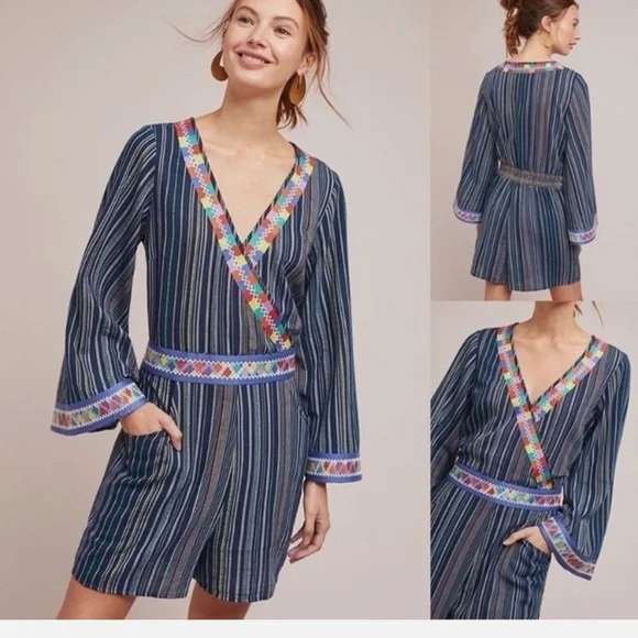 Anthropologie Laia Nantucket Romper NWT Size Small - Picture 1 of 14